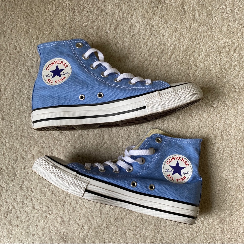 Converse-Light Blue High Tops! Great Condition